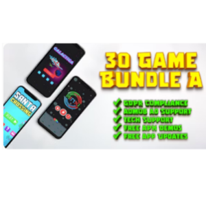 30 Games Bundle A - Android Games for Reskin and Publishing