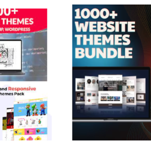 1000+ Website Themes HTML 5, CSS, PHP, WordPress Bundle